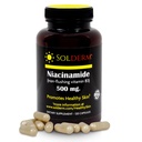 Niacinamida Vitamina B3 Suplemento TENIDO Vitamina Vegetariana y libre de gluten Niacinamida Tabletas con casquillos vegetales de celulosa ANTERIOR Promociones Esquí sano TEN 120 cápsulas ANTE 500mg