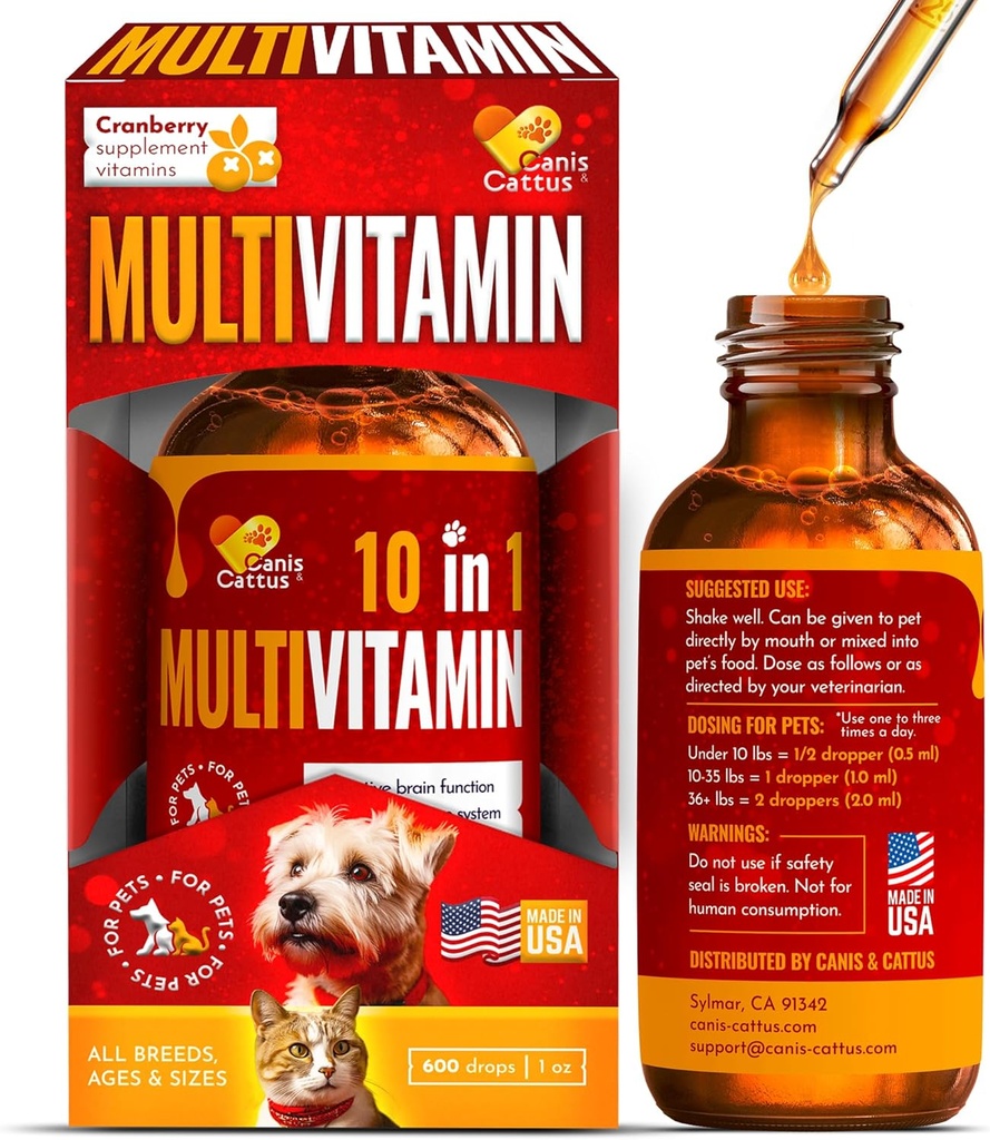 Vitaminas para perros ← Vitaminas para gatos ← Multivitamínico líquido para perros ← Multivitamínico para gatos 