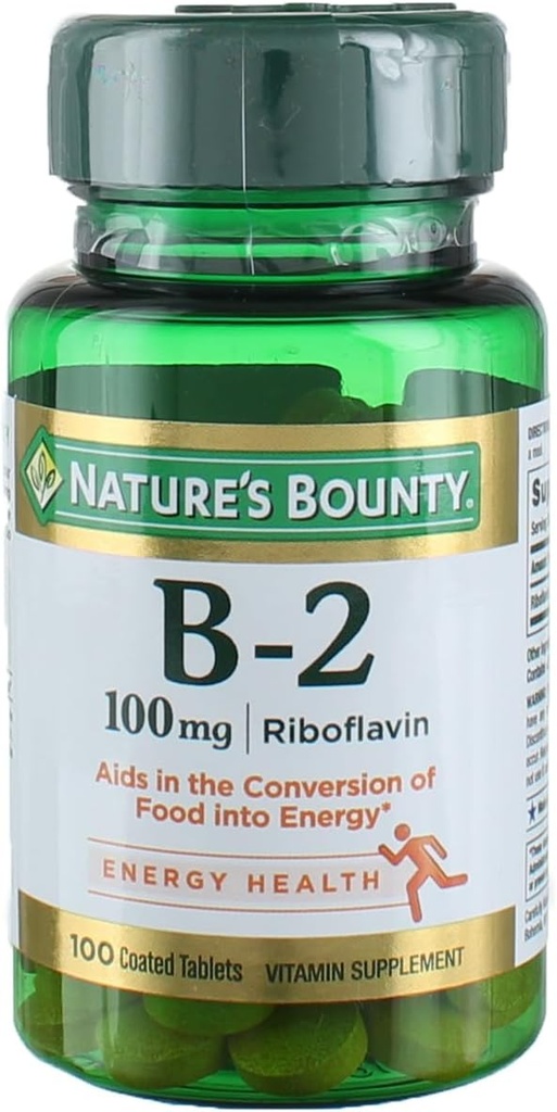 Vitamina B-2 100 mg, 100 tabletas caladas