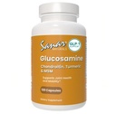 Sanar Naturals Glucosamine Chondroitin MSM Turmeric - Suplemento de soporte conjunto para rodillas, espalda, manos y cuerpo - No GMO, Gluten Gratis, 120 cápsulas