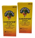 2 Cherifer Syrup Chlorella Factor de Crecimiento, Taurine & Lysine 240ml Cada uno