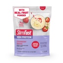 SlimFast High Protein Smoothie Mix Plus Fruit Powder, High Protein Meal Replacement Powder, Fiber, Vitamina C, 21 Servings, 1,29 libras, Strawberry Banana (Packaging May Vary)