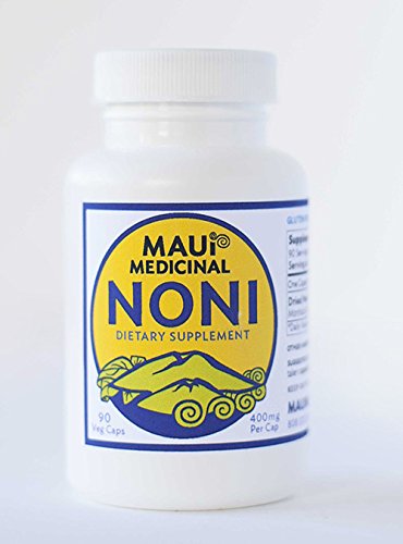 Kona Noni 90 Vcaps 400mg por cápsula de fruta orgánica entera