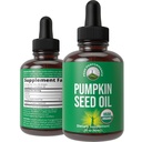 Pumpkin Seed Oil. USDA Organic Vegan Liquid Drops Extracto para Mujeres y Hombres. Suplemento Para el Crecimiento del Pelo, Salud de la piel, UT, Apoyo a la próstata. Cero Azúcar, Gluten Libre. Tome Oralmente No Capsules