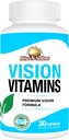 Visión Vitaminas Fórmula con Luteína, Vitamina A, Taurina, Zinc, Turmérica Root y Más para apoyar Visión 30 Conde