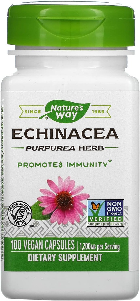 Camino de la Naturaleza Echinacea Purpurea Herb, 1,200 Mg Por Serving, 100 Conde
