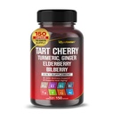 Tart Cherry Turmeric Ginger Stinginging Ashwagandha Elderberry Bilberry Black Pepper -150 Capsules- Made in USA