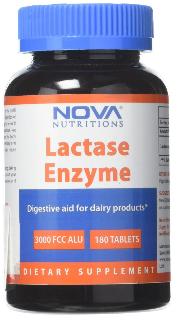Nova Nutritions Enzyme 3000 FCC ALU 180 Tablets