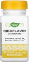 Vía natural Vitamina B2, 100 mg Riboflavin, 100 cápsulas, paquete de 2