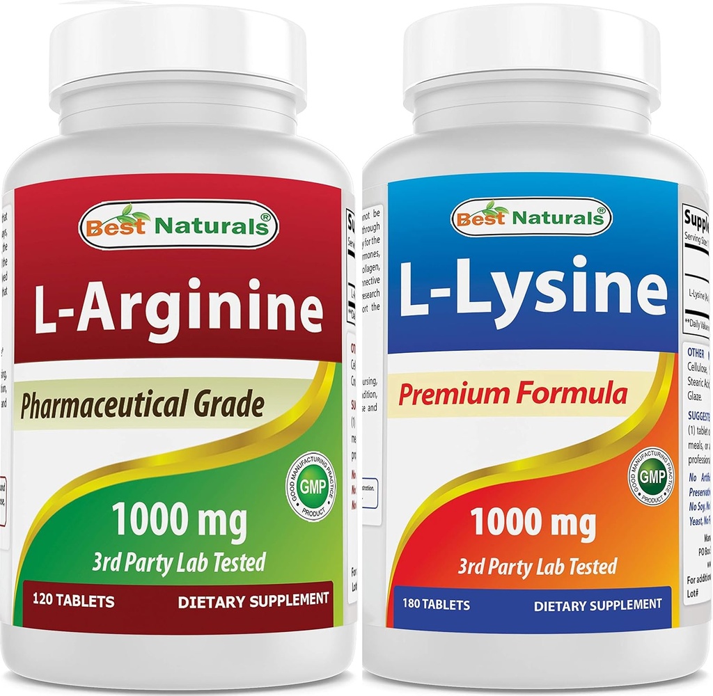 Mejores Naturales Arginine Lysine Combo