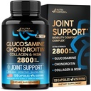 Glucosamine Chondroitin MSM Collagen ← FSA HSA Eligible ← Soporte Conjunto Suplemento 2800 mg Silencio Made in USA ← FSA Aprobó Artículos de Producto Silencio Flexibilidad Vitaminas Nutricionales Silencio para Hombres &amp; Mujeres, 120 cápsulas