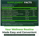 Natural Nutra 500 Conde, Calcio Magnesium Zinc Suplemento con vitamina D3 para la fuerza ósea, ayuda a mejorar la digestión, Salud Gluten libre y libre de azúcar, Mineral esencial
