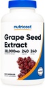 Nutricost Grape Seed Extract 28,000mg, 240 Cápsula - No GMO, Gluten Free, Vegetarian Friendly