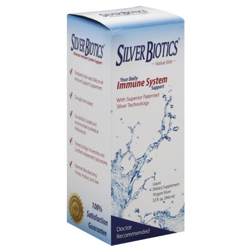 Silver Biotics Advanced Silver Technology, SilverSol Ag4O4 10 PPM Immune Support ← Bio-Hacking Immune Building Natural Support ← 32 Fl Oz