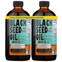 180 Días Premium 2 Pack 16-Once Aceite de Semilla Negra Turca - 3X Thymoquinone Optimal - Cold-Presed, Fuente Natural de Antioxidantes - por Sweet Sunnah