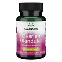 Swanson Ovarian Glandular Supplement - Women's Glandular Health and Balance Support - Premium Bovine Tissue - 60 cápsulas, 250 mg cada una