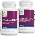 Terry Naturalmente Clínico OPC - Cardiovascular Health & Focus Support Supplement - Dietary Supplement with Grape Seed Extract " Sunflower Lecithin - Immune Support - 150 mg, 60 Softgels (Pack of 2)