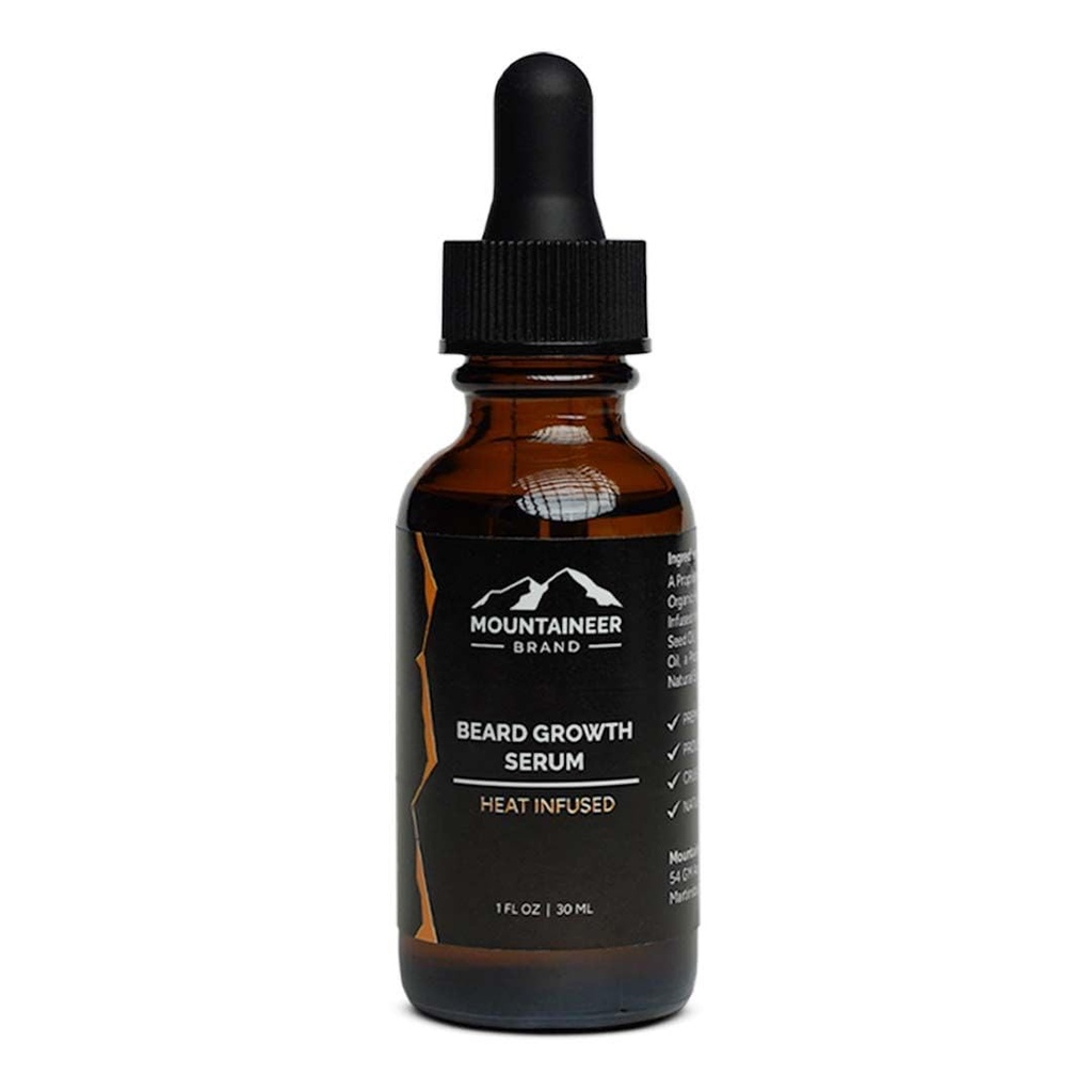 Crecimiento de la barba de montaña suero 1 oz. ← El aceite de crecimiento de la barba original para crecer una barba escabulta y más completa