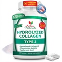 Collagen Tipo 2 Suplemento hidrolizado con condroitina e hialurónica, para el cabello sano, la piel y las uñas, sin rellenos, aditivos y sin colores artificiales - 120 cápsulas vegetarianas