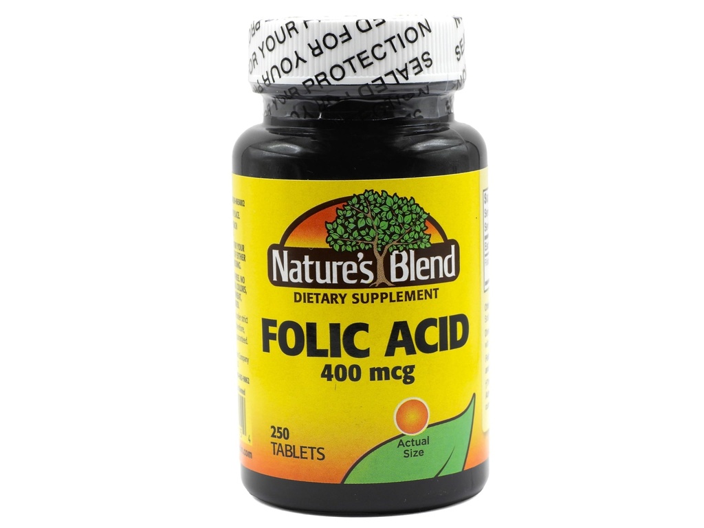 Blend Folic Acid 400 mcg 400 mcg 250 Tabs