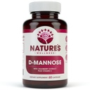 D MANNOSE con extracto de arándano " Vitamina C - UT Cleanse " Bladder Health - Protects Against UTI - Natural Healthy Flush " Detox Impurities ← 60 Veg Capsule