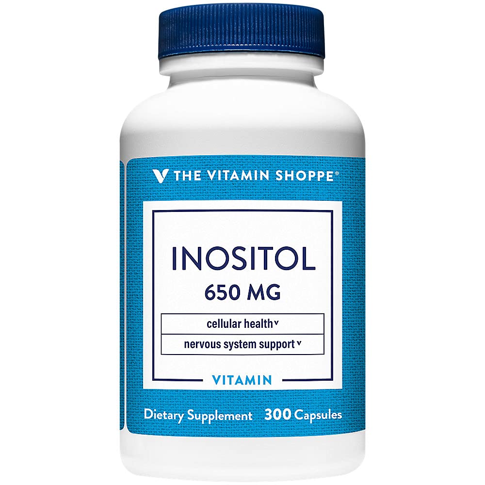 La vitamina Shoppe Inositol 650MG, soporta la función sana del hígado y celular (300 cápsulas)