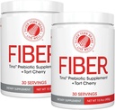 Tino High Fiber Supplement Powder - Non-GMO, Pre-Biotic, Water Soluble, Digestive Friendly, Powdered Mix - Add to Water, Juice, Shakes, Cereal &amp; More (2 Canisters - 15.9 Oz. ea.)