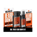 Boost Serum - Aceite de crecimiento natural con biotina y cafeína - Vitaminas para la barba más completa - 60 cápsulas - Para hombres