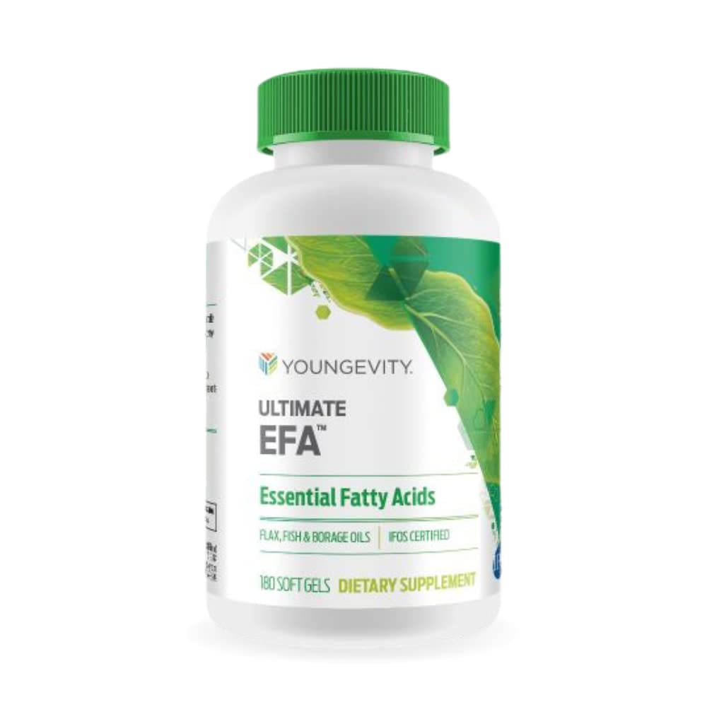 Youngevity Ultimate EFA - Fuente Orgánica de los ácidos grasos esenciales ← Omega 3, 6, " 9 Silencio Hecho de Borage, Flax " Fish Oil TEN 180 Conde (180 Conde (Pack of 1))