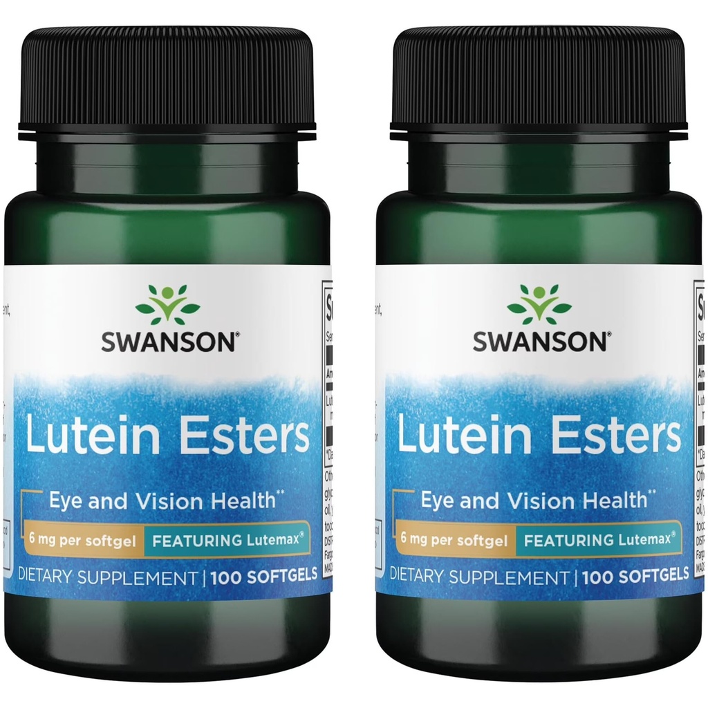 Swanson Lutein Esters - Destacando Lutemax 6 mg 100 Sgels (2 Pack)