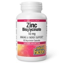 Factores naturales Zinc Bisglycinate, 50 mg, 60 cápsulas vegetarianas
