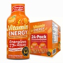 Vitamin Energy Immune+ Extra Strength Energy Shot Orange Burst 24 Pack, 260mg Natural Caffeine, B-Vitamins, Citicoline, Green Tea, Immunity & Focus Support Zero Sugar, Gluten-Free 1.93 fl oz