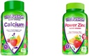 Vitafusion Calcium Gummy Vitaminas para Soporte de Huesos, 100 Conde & Power Zinc Gummy Vitaminas para Soporte Inmunitario, 90 Conde