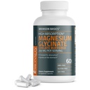 Bronson Magnesium Glycinate 200mg High Absorption Chelated Buffered Gentle On The Stomach Non-GMO, 60 cápsulas vegetarianas