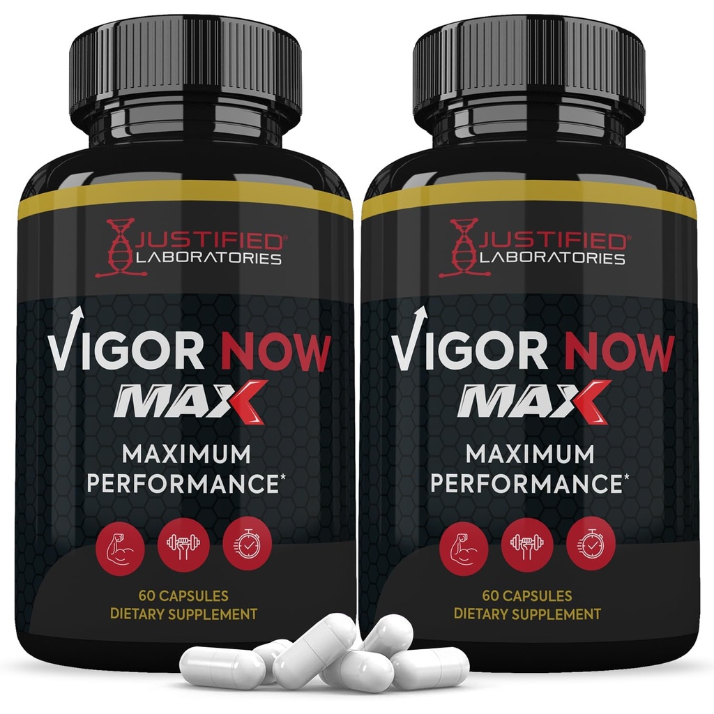 Laboratorios justificados (2 Pack Vigor Ahora Max 1600MG Advanced Men's Health Fórmula 120 Capsules