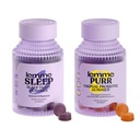 Lemme Sleep &amp; Purr Bundle - Sleep Gummies, a Drug-Free Nighttime Aid & Purr Vaginal Probiotic Gummies for Women - Gluten Free, Gelatin Free, Non-GMO - 60 Cuenta cada uno