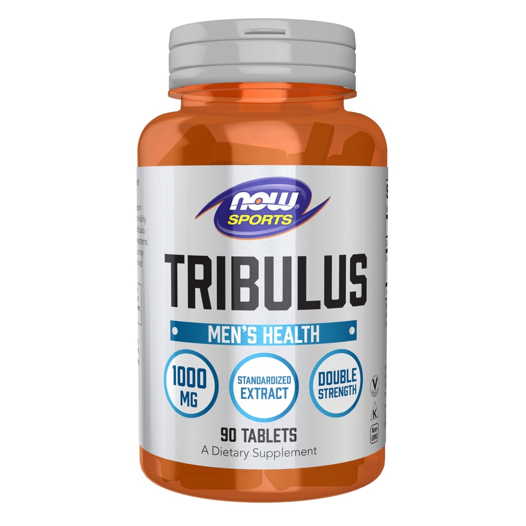 AHORA Alimentos Deportes Nutrición, Tribulus (Tribulus terrestris) 1000 mg, Doble Fuerza, Salud de los Hombres, 90 Tabletas
