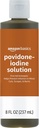 Basics First Aid Antiseptic, 10% Povidone Iodine Solution First Aid Antiseptic, Unflavored, 8 Fluid Ounces, 1-Pack (antes Solimo)