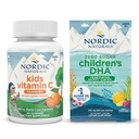 Nordic Naturals Starter Pack - Los niños DHA Veg Gummy Chews and Kids Vitamin C Gummies