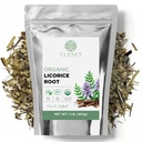 Elanen Naturals Orgánica Licorice Root 1 lb. (16 oz.), USDA Certified Orgánica Licorice Root Tea, Licourice Bulk Chopped, Liquorice, Raiz de Regaliz Licrice, Glycyrrhiza glabra, Cut &amp; Sifted