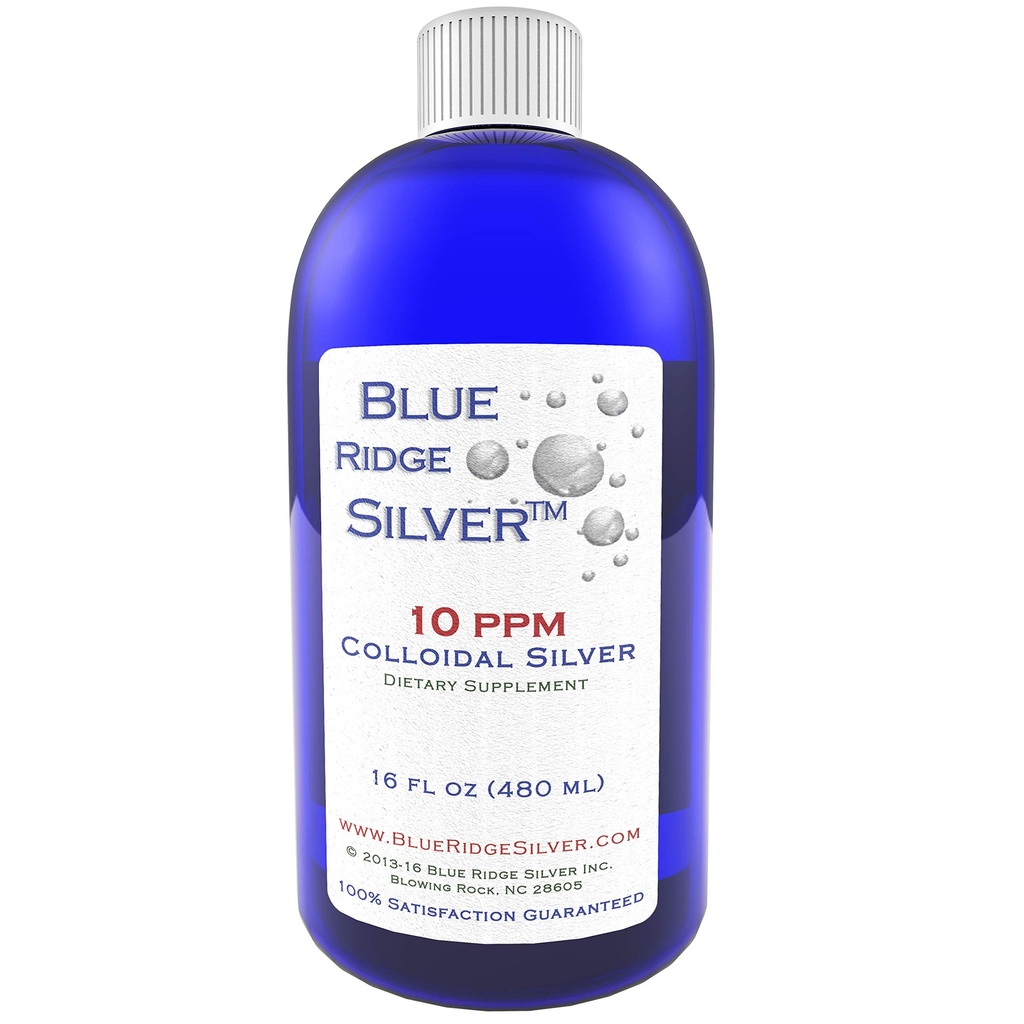 10 ppm 16 oz Colloidal Silver Natural Immune Apoyo Salud Suplemento
