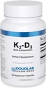 Douglas Laboratories K2-D3 con Astaxanthin - Antioxidante Soporte para Huesos, Función Inmune " Salud Vascular* - Con Menaquinone-7 " D Vitamina - 30 cápsulas vegetarianas