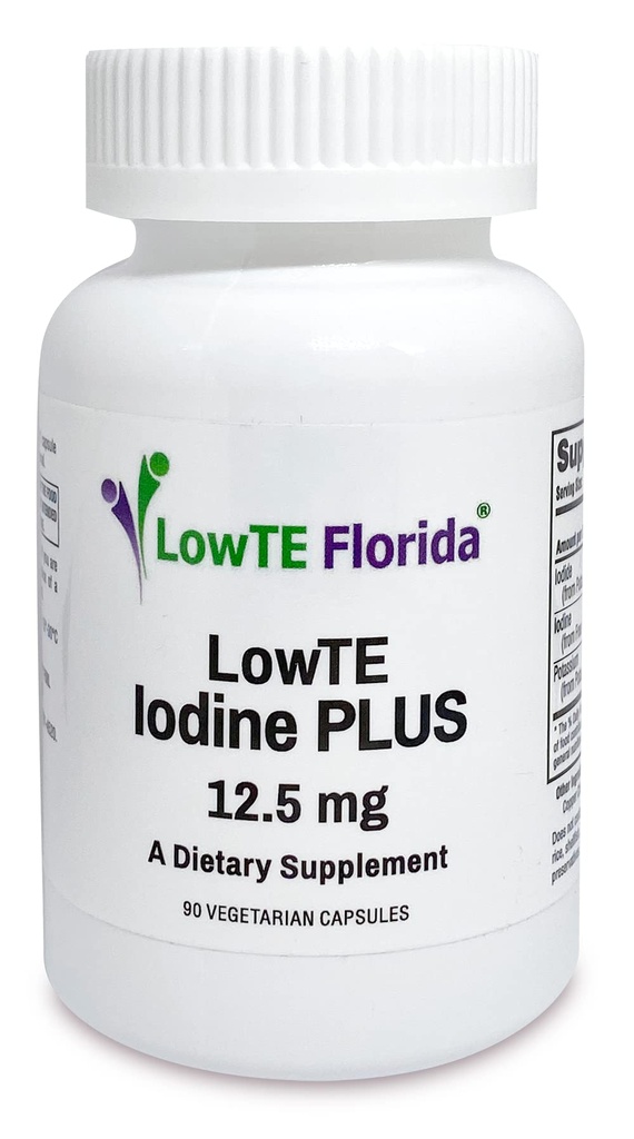 Iodine Plus 12,5 mg - 90 cápsulas vegetarianas para la energía, el mood, " Función corporal saludable " Suplemento de Iodine para el fortalecimiento del cabello, las uñas, " los dientes imperantes regula el metabolismo