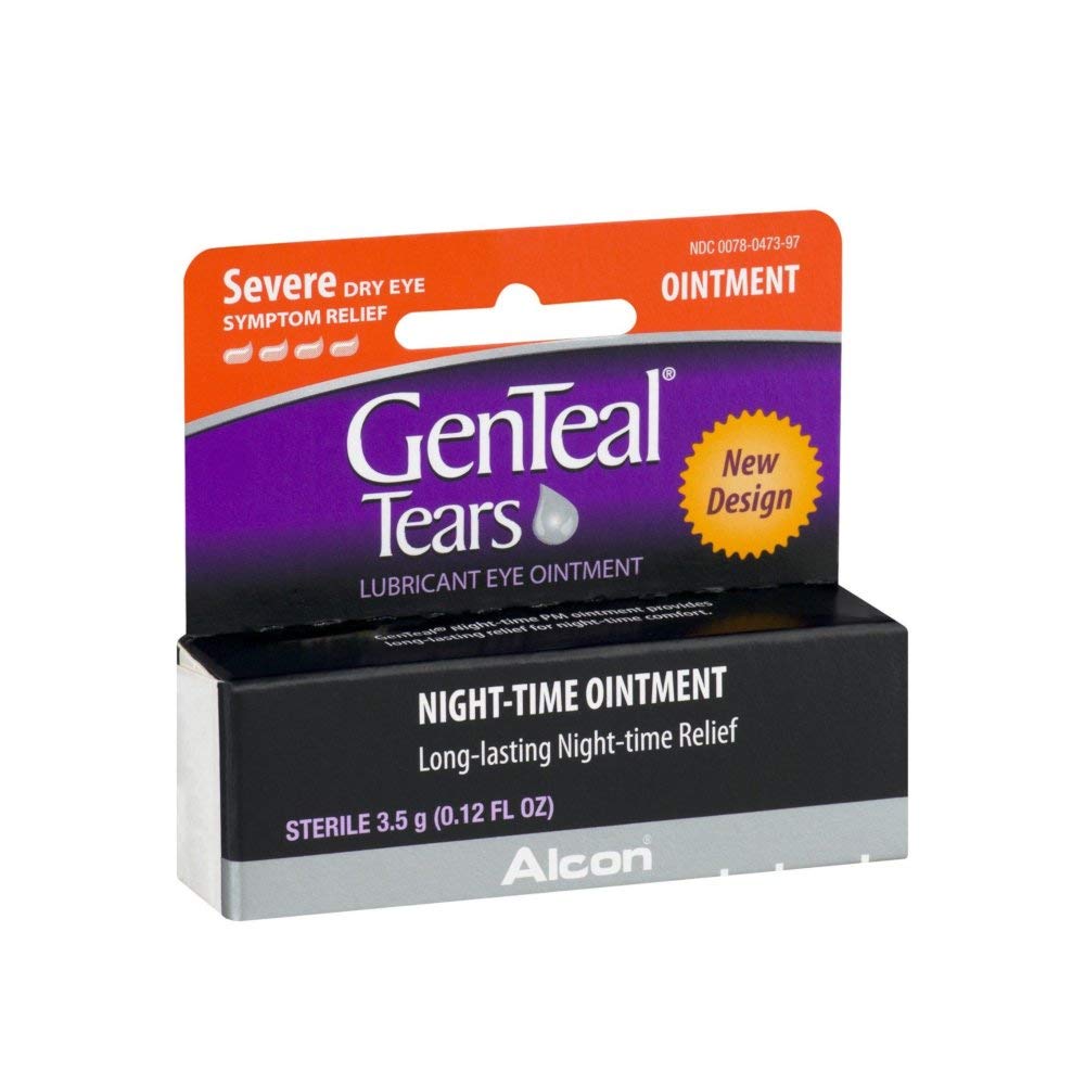 Genteal Pm Dry Eye Relief Severe Night-Time ungüento .12 fl oz (4 Pack)