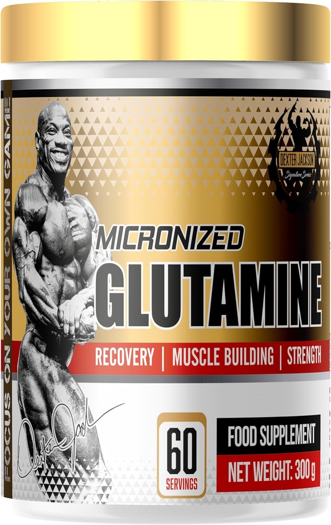 Glutamina micronizada de la serie de oro 60 sirviendo, 300g