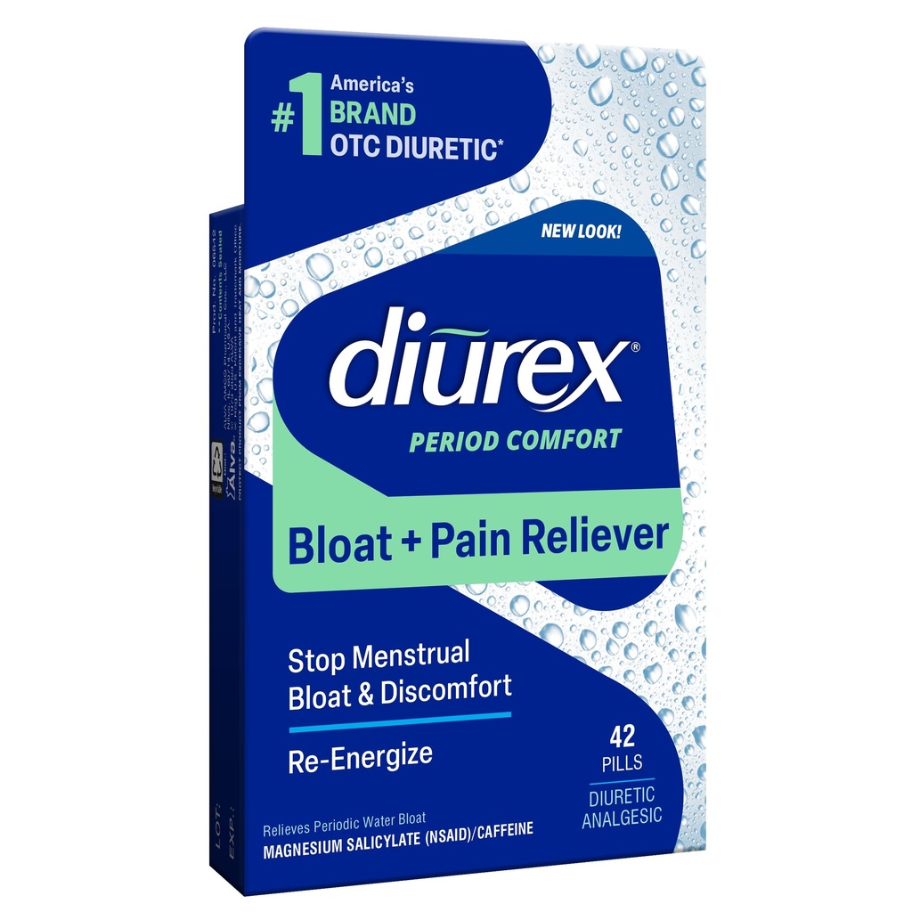 Diurex Water Pills + Doin Relief - Alivio del agua Bloat, calambres, &amp; Fatiga - 42 Conde