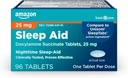 Cuidado básico Noche de dormir Tablas para adultos, Doxylamine Succinate 25 mg, 96 Conde