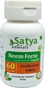 Neem Forte Capsules 500 mg. 60 Veg. Capsule peru Neem (Azadirachta Indica) Extract Capsules for Hombres y Mujeres ANTE Ayurvedic Herbal Supplement/Remedies (1 Botella de 60 cápsulas)