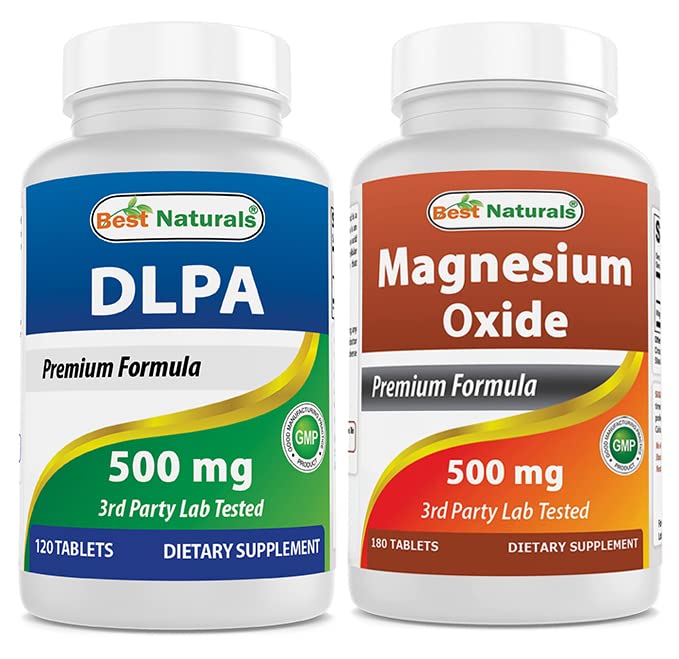 Mejores Naturales DLPA 500 mg " Oxido de magnesio 500 mg