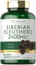 Carlyle Siberian Eleuthero ← 2400mg ← 300 Capsules ← Non-GMO y Gluten Free Formula ← Siberian Ginseng ← Tradicional Herbal Suplemento